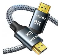 ARISKEEN Cavo HDMI 8K 4M, Cavo HDMI 2.1 Intrecciato in Nylon ad Alta Velocità da 48 Gbps, Supporta 8K@60HZ, 4K@120Hz, Compatibile con PS4/5 TV Monitor Blu-ray Soundbar