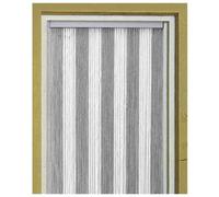 Arisol - Tenda Korda Cm 100x220 Bianco / grigio. 100% Poliestere Riciclabile. Tenda Morbida Ed Elegante, Gradevole Al Tatto. Silenziosa, Leggera E Lav