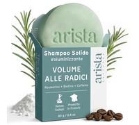 Arista Shampoo Solido Rosmarino e Biotina, Shampoo Voluminizzante Capelli Fini e Piatti, Dona Volume e Consistenza, Senza Parabeni, Solfati e Siliconi (80 g)