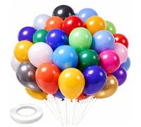 Arister Confezione da 100 palloncini arcobaleno assortiti per decorazioni di compleanno, palloncini di buon compleanno per uomini e donne, decorazioni per San Valentino, rivelazione di genere