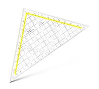 Aristo 1650/1 Squadra a triangolo in plexiglas, 225 mm, colore: Trasparente