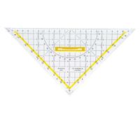 Aristo - 1650/4 - Set Square with Removable Handle - Hot Stamped - 250 mm - Tran