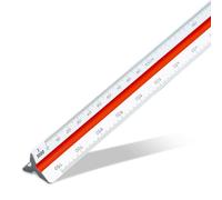 Aristo AR1314/6 - Bilancia triangolare in plastica, 30 cm, colore: Bianco