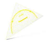 Aristo AR1552W - Squadra per lavagna in plastica, 80 cm, trasparente
