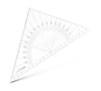 Aristo AR1558/2 - Squadra per disegno tecnico, in Plexiglas®, 27 cm, colore: Trasparente