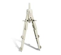 Aristo AR55630 Studio - Compasso a Regolazione Rapida (2 Giunti, Diametro Massimo dei Cerchi da Disegno, 340 mm, con Mine di Ricambio e ago di Ricambio, Zinco pressofuso), Argento