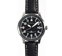 Aristo ME108-42S - Orologio da polso unisex, in pelle, colore: nero, Nero, striscia