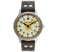 Aristo - Orologio da uomo Messerschmitt ME-42 vintage in pelle, cinghia