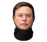 Aristo Solutions Maschera facciale realistica Elon Musk 3D - traspirante, leggera e confortevole, ideale per cosplay, feste, Halloween, karnveal ed eventi