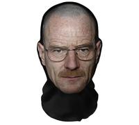 Aristo Solutions Maschera integrale con stampa 3D realistica, traspirante, leggera e confortevole, eccellente per cosplay, feste, Halloween, carnevale ed eventi (Walter White, Breaking)