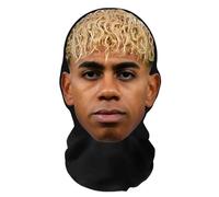 Aristo Solutions - Maschera integrale di Lamine Yamal, con stampa 3D realistica, traspirante, leggera e comoda, ideale per cosplay, feste, Halloween, carnevale ed eventi, Barcellona