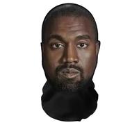 Aristo Solutions Maschera integrale realistica ispirata a Kanye West, con stampa 3D, traspirante, leggera e confortevole, per cosplay, feste, Halloween, carnevale e altri eventi
