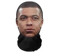 Aristo Solutions Maschera integrale realistica ispirata a Kylian Mbappe, con stampa 3D, traspirante, leggera e confortevole, per cosplay, feste, Halloween, carnevale e altri eventi