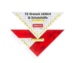 Aristo - Squadra da disegno in Plexiglas®, 250 mm, trasparente