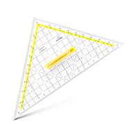 Aristo - Squadra da disegno triangolare, plexiglas