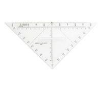 Aristo - Squadra nautica in Plexiglas, 22,5 mm, trasparente