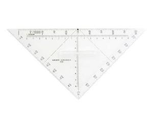 Aristo - Squadra nautica in Plexiglas, 22,5 mm, trasparente
