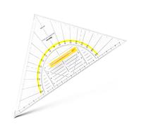 Aristo - Squadra nautica in Plexiglas, 250 mm, trasparente