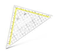 Aristo Squadra TZ-Dreieck in plexiglass 225 mm trasparente