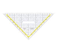 Aristo - Squadra"TZ-Dreieck" in plexiglass, 225 mm, colore: trasparente - NUOVO