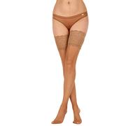 Aristoc Sensuous Hold Ups 10 Denier Trasparente Pizzo In Alto Calze Quotidiane