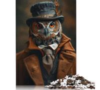 Aristocrat Owl Jigsaw Puzzle Impossible 1000Pcs Decorazione Per La Casa. Rilassamento E Intelligence Per Adulti E Ragazzi Da 14 Anni 1000pcs (75x50cm)