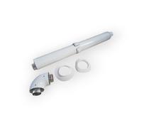 ARISTON 3318000 SCARICO ARIA FUMI COASSIALE 60/100 ORIZZONTALE METRI 1 PER CALDA