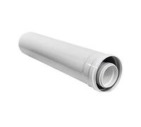 Ariston 3318078 prolunga60/100 Maschio-Femmina MF l500 condensa, Bianco