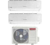 Ariston Climatizzatore Dual Split Inverter 9000 + 9000 Btu Condizionatore con Pompa di Calore Classe A+/A Gas R32 (Unit Interna + Unit Esterna) - 25 UD0-...