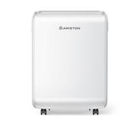 Ariston DEOS 12 Deumidificatore Portatile Piccolo per Casa, Silenzioso, Capacità 12 litri per Ambienti fino 35mq, Bianco, NEW