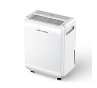 Ariston DEOS 12 EVO - Deumidificatore Casa Muffa Portatile 12L/24h con Ruote, Bagno e Ambienti Fino 31㎡, Piccolo Assorbi Umidità 32x41,4x20,5 - 3 Velocità d'Aria e Filtro Antipolvere, Consumo Max 210w