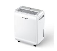 Ariston DEOS 10 EVO - Deumidificatore Casa Muffa Portatile 10L/24h con Ruote, Bagno e Ambienti Fino 30㎡, Piccolo Assorbi Umidità 32x41,4x20,5-3 Velocità d'Aria e Filtro Antipolvere, Consumo Max 210w