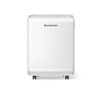 Ariston DEOS 10 EVO - Deumidificatore Casa Muffa Portatile 10L/24h con Ruote, Bagno e Ambienti Fino 30㎡, Piccolo Assorbi Umidità 32x41,4x20,5-3 Velocità d'Aria e Filtro Antipolvere, Consumo Max 210w