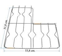 Ariston Griglia Cromata per Cucina a Gas a 3 Fuochi Vecchio Tipo 51,8 X 53,8 cm.