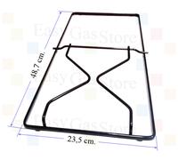 Ariston Indesit Griglia 1 Fuoco + Piastra Elettrica Smaltata Ner 48,7 X 23,5 cm.