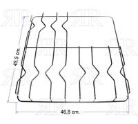 Ariston Indesit Griglia 3 Fuochi in Acciaio 45,5 X 46,8 cm. Vecchi Modelli