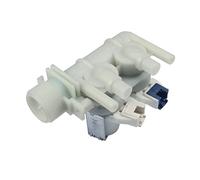 Ariston Indesit Hotpoint Scholtès C00110333 Whirlpool Bauknecht 482000022813 - Valvola a solenoide a 2 valvole 180°, 10,5 mm Ø lavatrice originale Ariston Indesit Hotpoint Scholtès C0011033