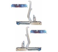 Ariston Indesit - Kit 2 cerniere 170 x 20 mm. complete di 2 portarulli per porta forno con doppio vetro C00031925 - C00056702 - KCF0292