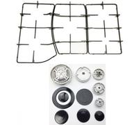 ARISTON INDESIT KIT 3 GRIGLIE SMALTATE COTTURA PH750T P 2760-1-2 + BRUCIATORI