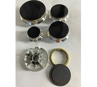 ARISTON INDESIT set 5 fornelli bruciatori in alluminio ottone piattelli smaltati