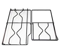 Ariston Kit 2 griglie 448 x 283 mm. + 409 x 258 mm. in ferro smaltato lucido nero per cucina piano cottura 3 fuochi + piastra elettrica - P0257/KIT