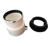 Ariston Thermo 3318369 Kit Adattatore 60/100-80 per fumisteria Caldaia a condensazione, Bianco