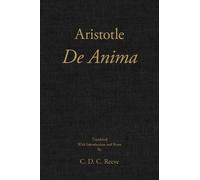 Aristotle C. D. C. Reeve De Anima (Copertina rigida) New Hackett Aristotle