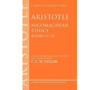 Aristotle: Nicomachean Ethics, Books IIIV (Copertina rigida)