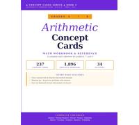 Arithmetic Concept Cards: Grades 6-8: A Complete Middle-School Math Reference - 237 Cards Across 34 Topics - Aligned with Common Core, Florida ... GSE - 1,896 Practice Problems with Answer Key