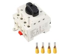 Arithmetix Sezionatore Solare CC 32A DC1000V 4P PC ignifugo Argento Interruttore isolatore Circuito fotovoltaico con Guida DIN da 35 mm e Montaggio a Vite per di energia Solare fotovoltaico