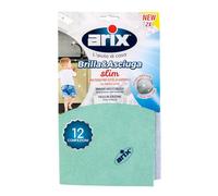 Arix | 24 Panni Brilla&Asciuga slim, 29x29 cm, Panno Multiuso per Tutte le Superfici, Asciuga Senza Aloni, Riumove Lo Sporco In Profondità, Panno Cucina Assorbente - 12 Confezioni
