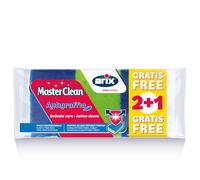 ARIX | 3 Spugne Antigraffio della Linea MasterClean Con Trattamento Antibatterico, Spugne per La Pulizia di Superfici Delicate, Spugna per Piano Induzione e Acciaio, 3 Pezzi - Made In Italy