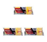 ARIX | Masterclean Spugne Abrasive Salva Unghie Extra, 2+1 Spugne Antibatteriche e Antigrasso con Impugnatura, Spugne per Cucina e Pentole, Set di 9 Spugne - Made In Italy