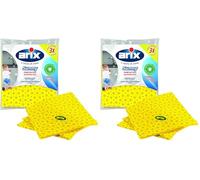 Arix | Sunny, Panno Multiuso in TNT, per Tutte le Superfici, Antibatterico, non Lascia Aloni, Panno Assorbente, per Spolverare, Pulire, Asciugare, 36x38cm - Made in Italy (Confezione da 2)